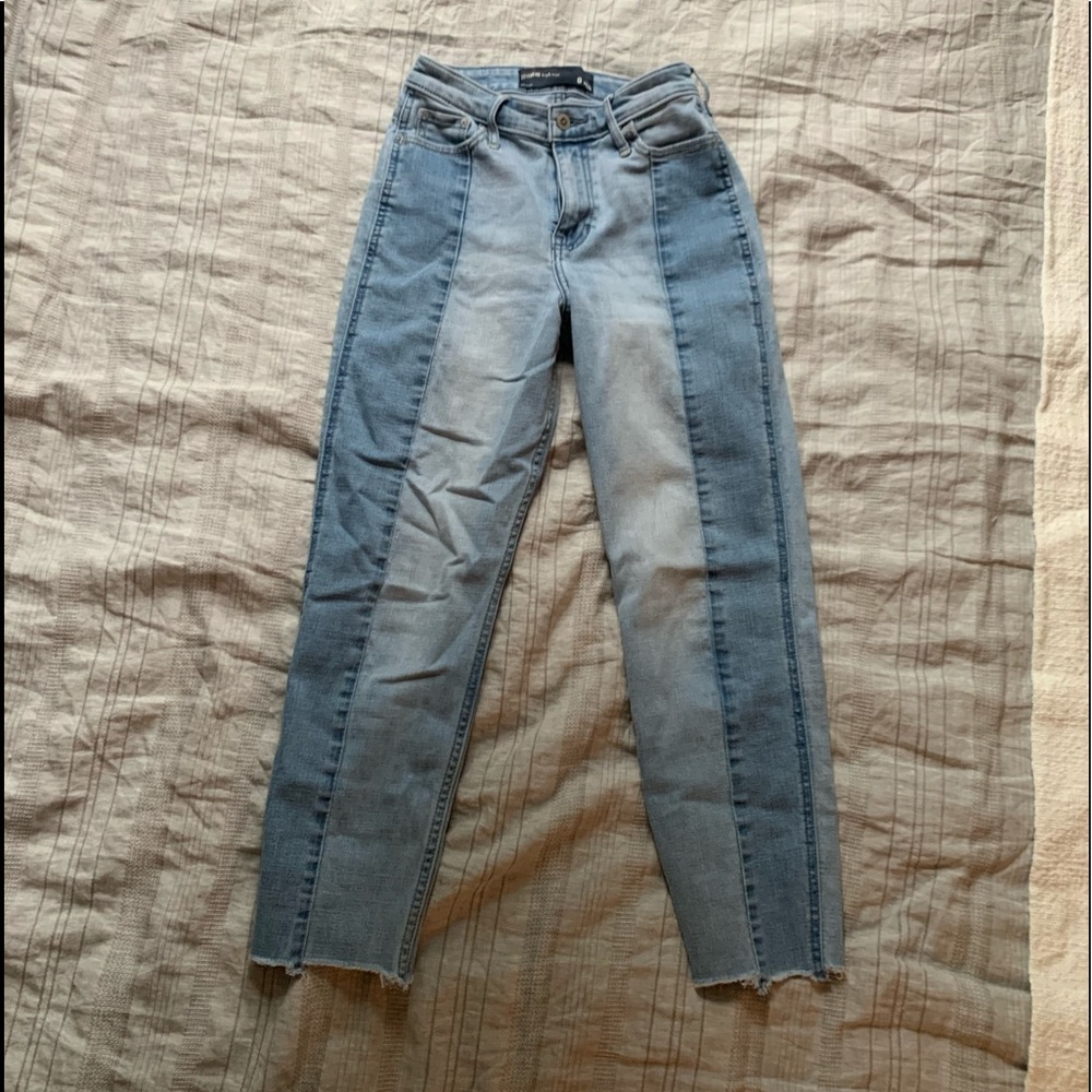 Hollister Two Toned Cropped Jeans